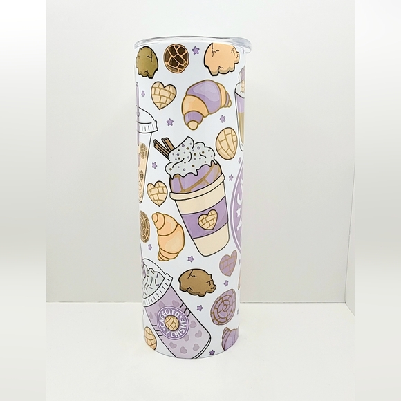 20oz Insulated Tumbler, Cafecito y Chisme, Spanish, Cute - Picture 6 of 8